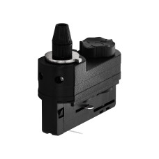 3-phase Adapter with strain relief black Plastic