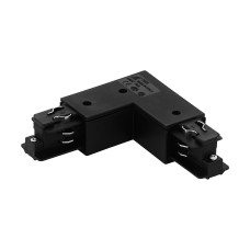 3-phase 90° connector black surface plastic, outside