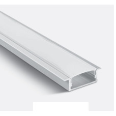 Alu Recessed Profile ptr.20mm Strips+Opal capac 2m alb